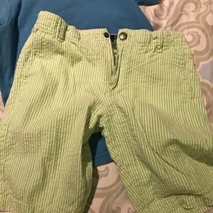 Mayoral boys seersucker green sz 7